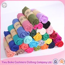 Фабрика цена оптовая моды леди дешевые равнине voile шарф